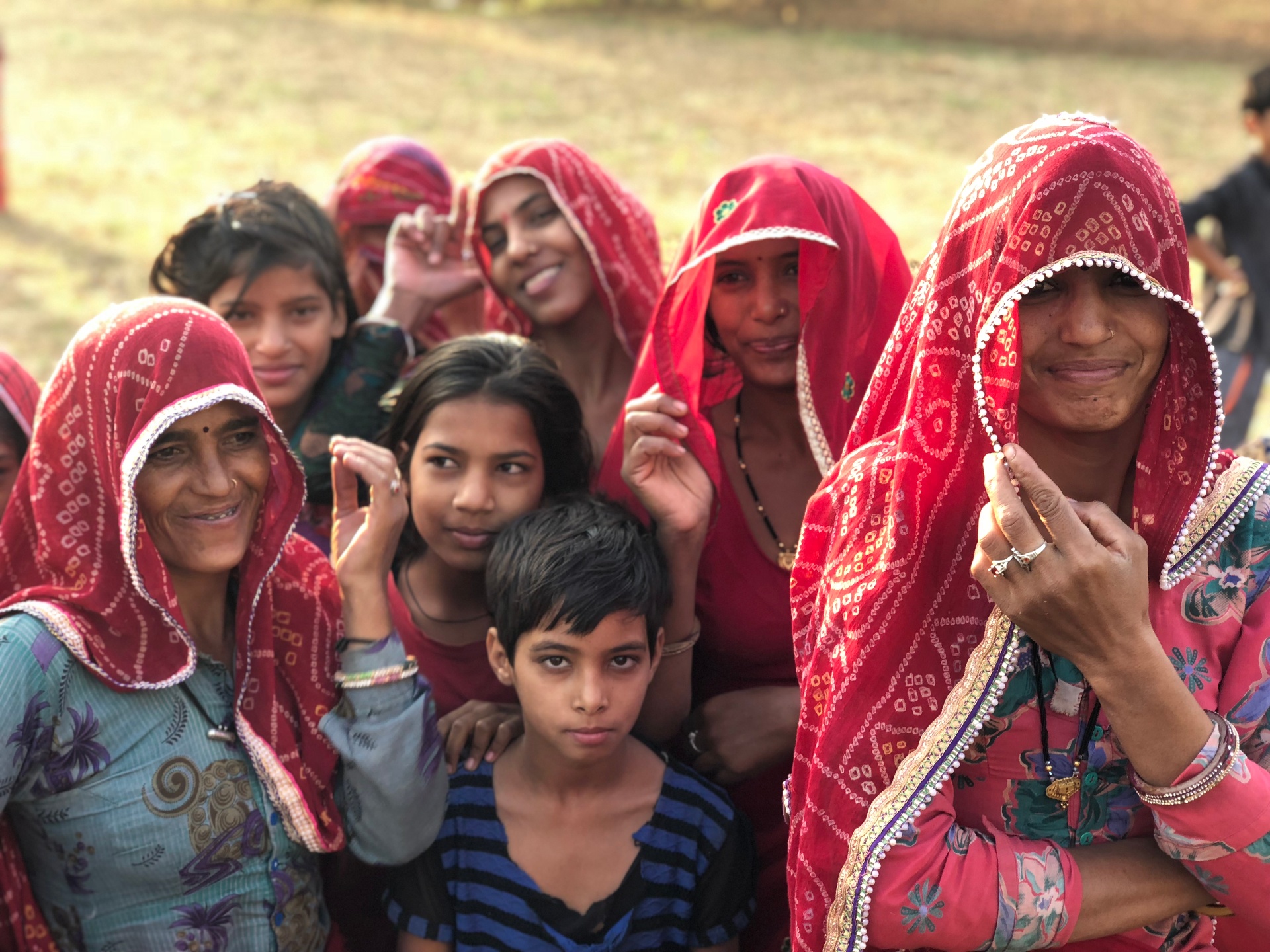 locals in rural India