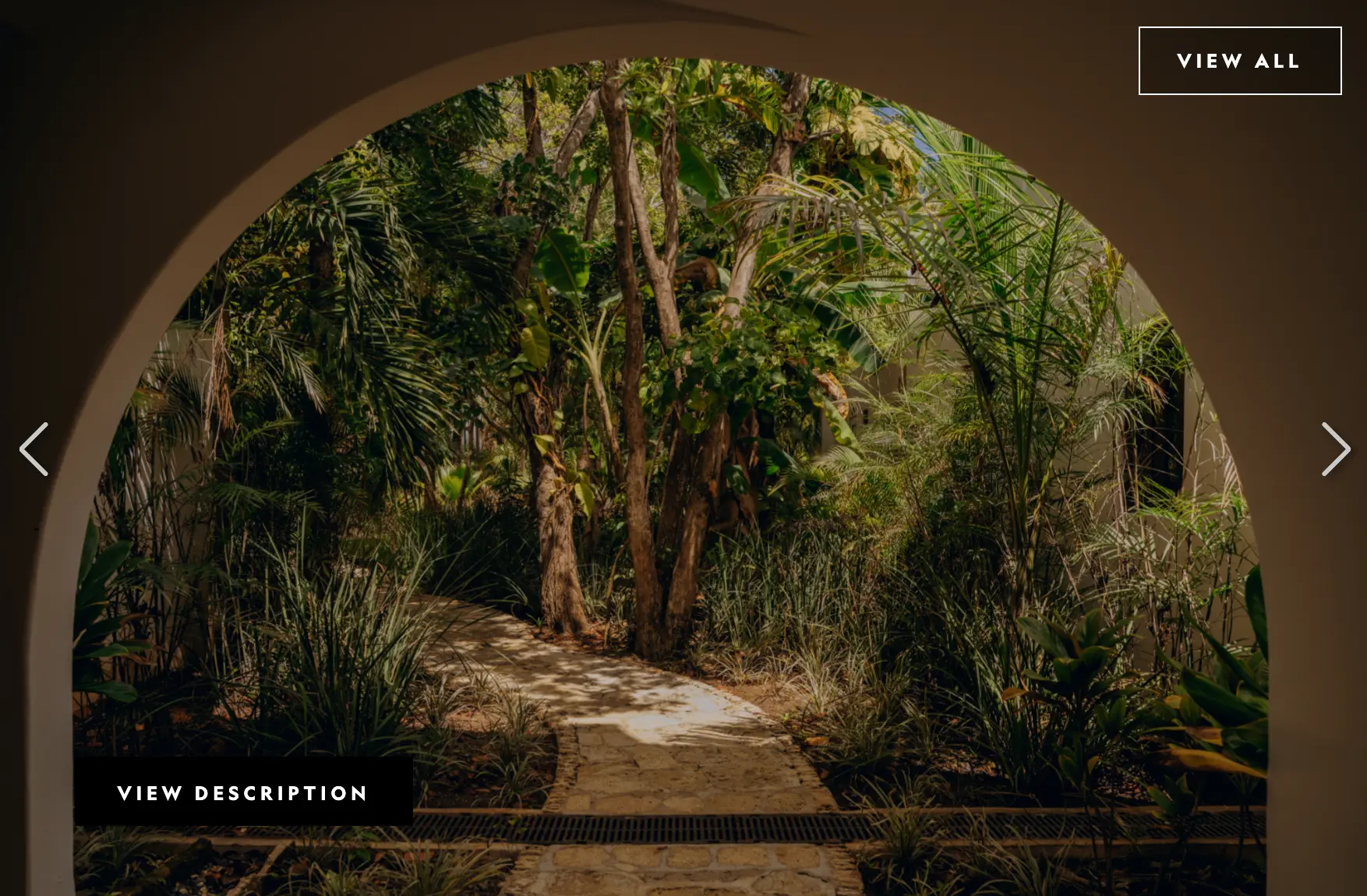 Garden path through the jungle at Maroma