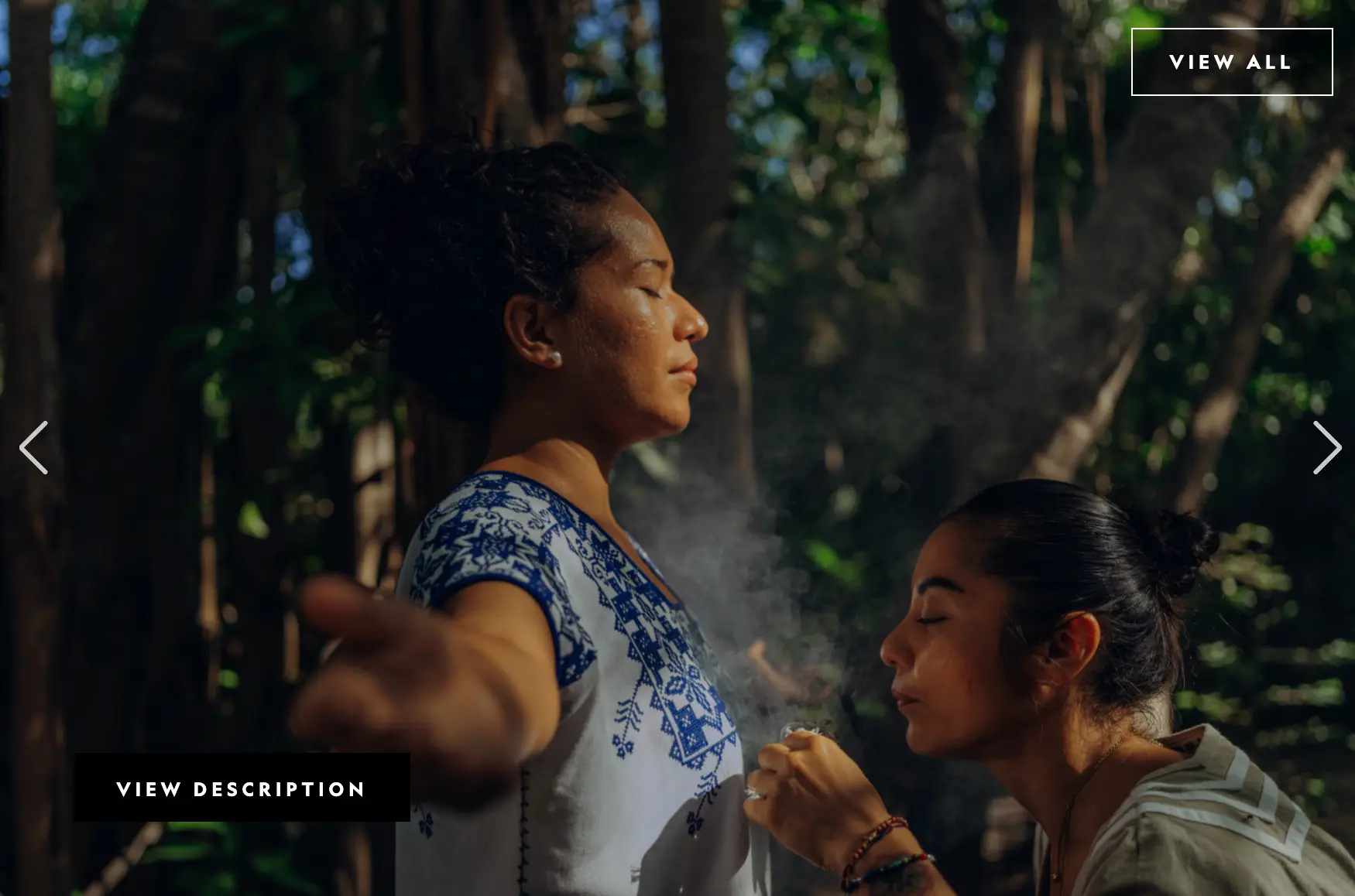 Cacao ceremony with copal smoke in the Yucatán jungle