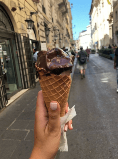 gelato in rome, italy