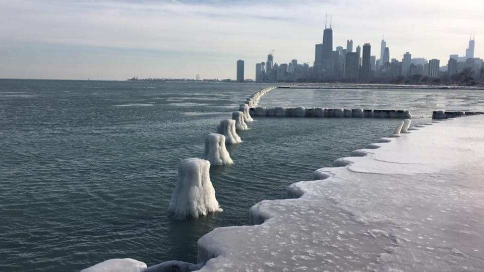 Lake Michigan in the Winter