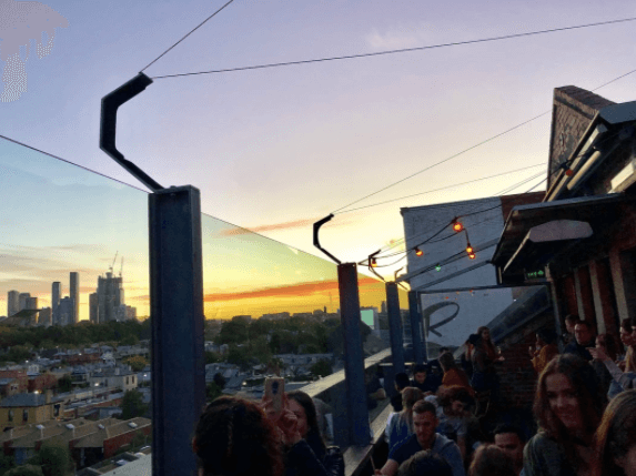 Naked For Satan rooftop bar