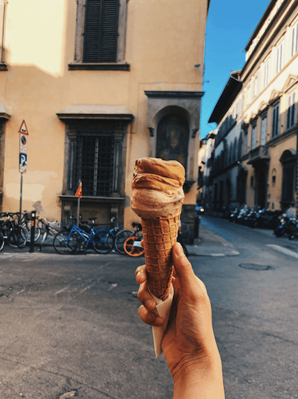 Gelato in Rome, Rome itinerary