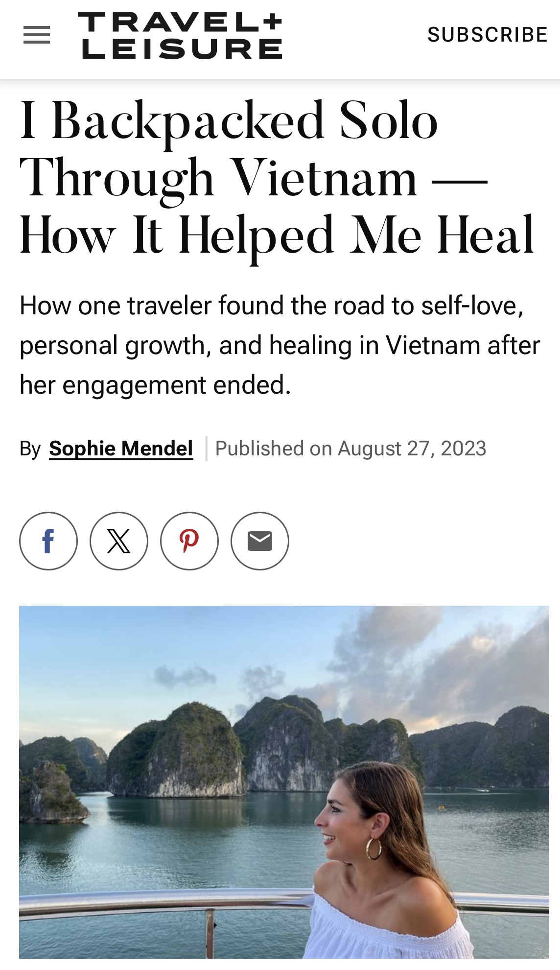 I Backpacked Solo Through Vietnam — How It Helped Me Heal, for Travel + Leisure